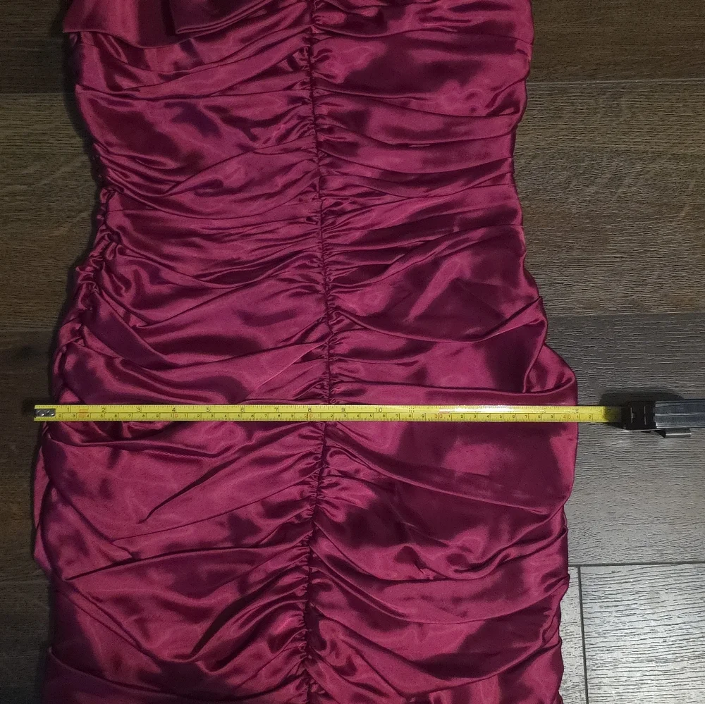 Stunning Magenta Satin Bow Dress - Picture 12 of 16